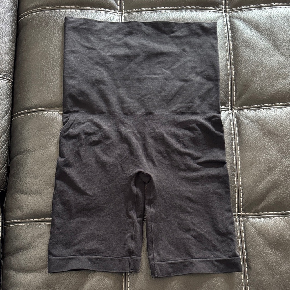 High-Waisted Black Shapewear Shorts